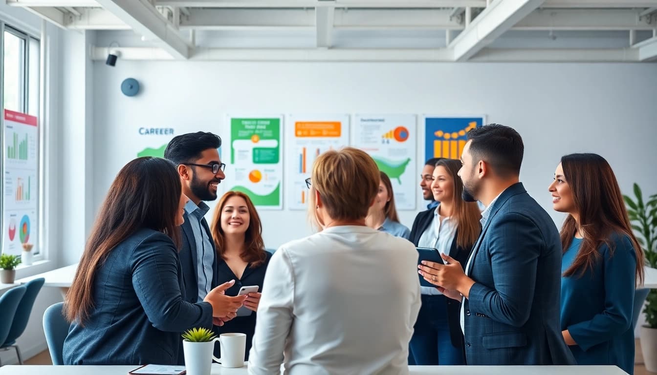 Find my true calling through collaboration in a bright, modern workspace.