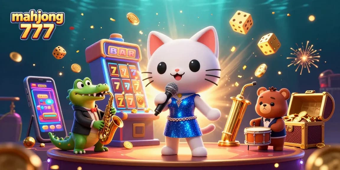 Engage in exciting mahjong 777 slot games with colorful casino visuals and fun characters.