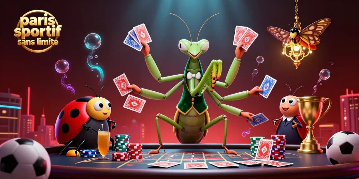 Pariez sans limite avec des personnages de casino, sports et gains en direct sur paris sportif sans limite.