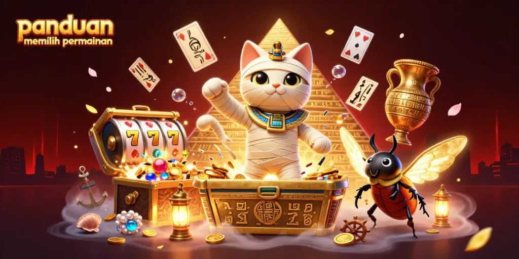 Gali panduan memilih permainan terbaik di dunia kasino bersama karakter slot yang penuh warna.