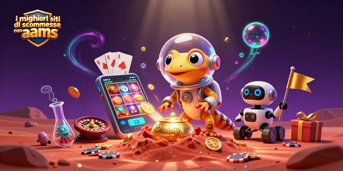 Scopri i migliori siti di scommesse non AAMS con il gecko marziano e un casinò d'oro