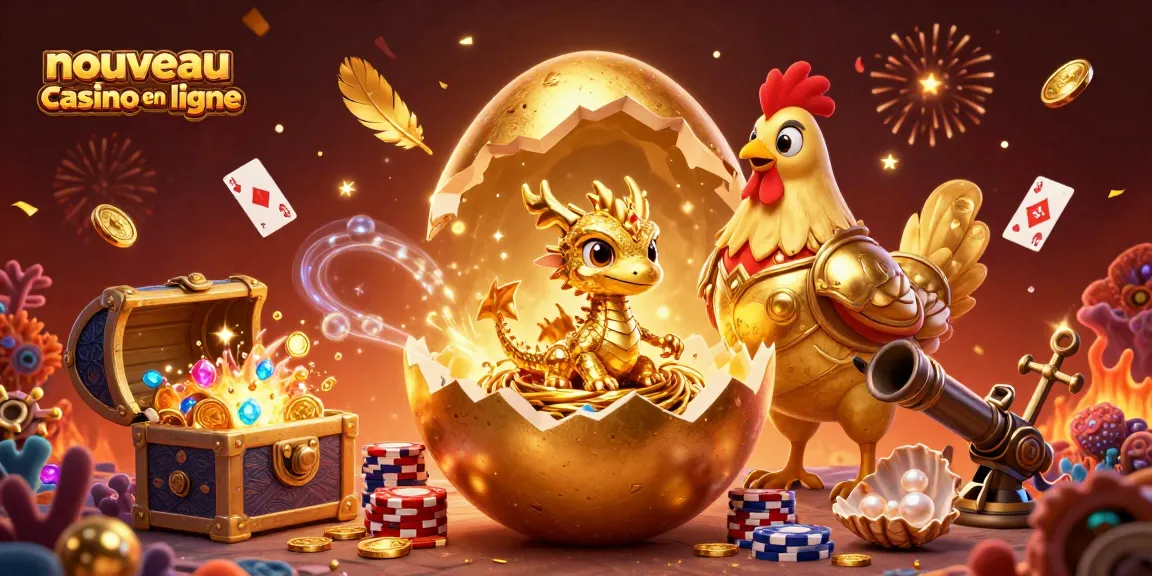 Jouez sur un nouveau casino en ligne, découvrez des dragons dorés et des trésors lors de votre aventure.
