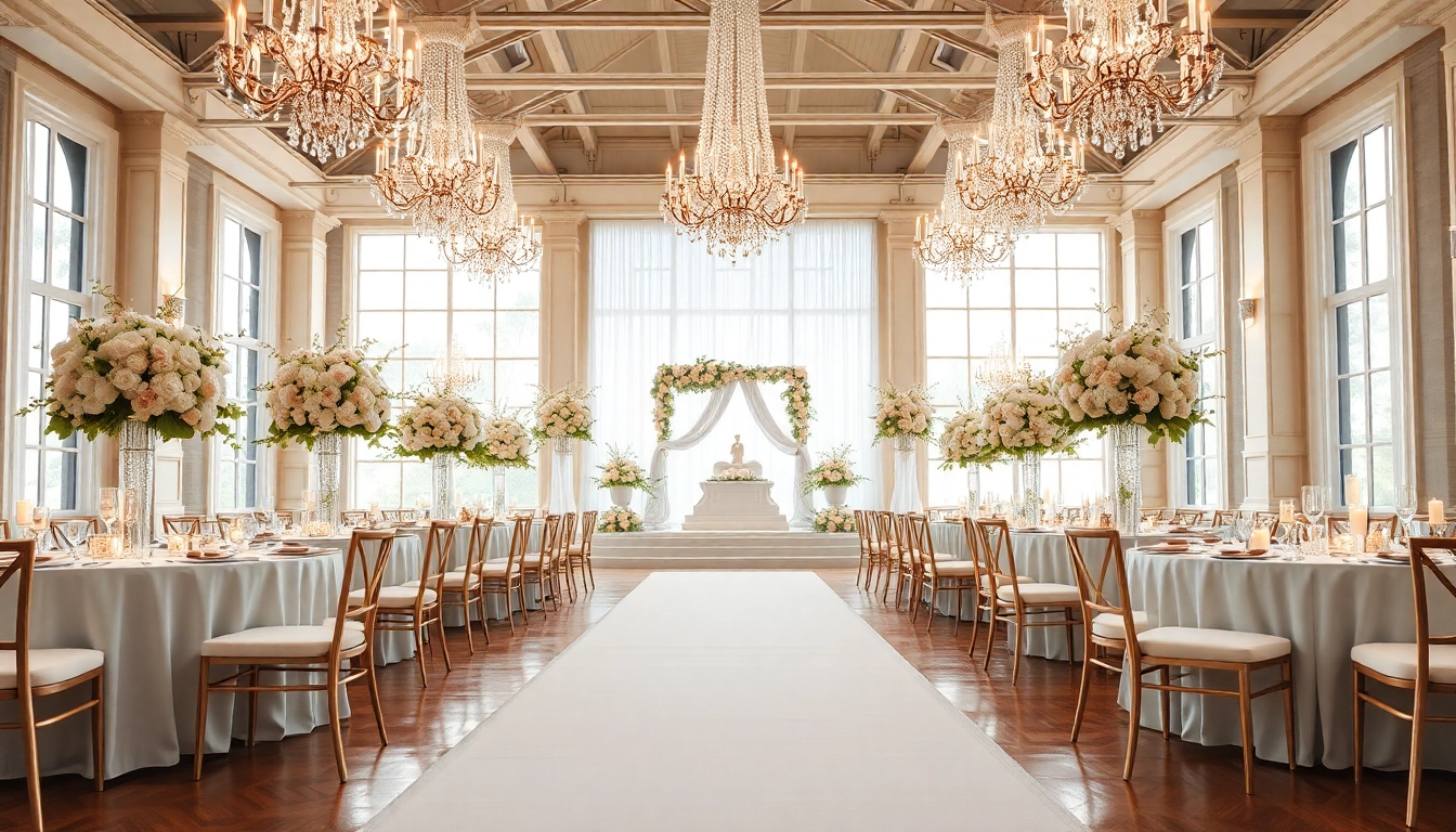 Beautifully arranged Wedding Event Space Jacksonville showcasing elegant setups and floral decor.