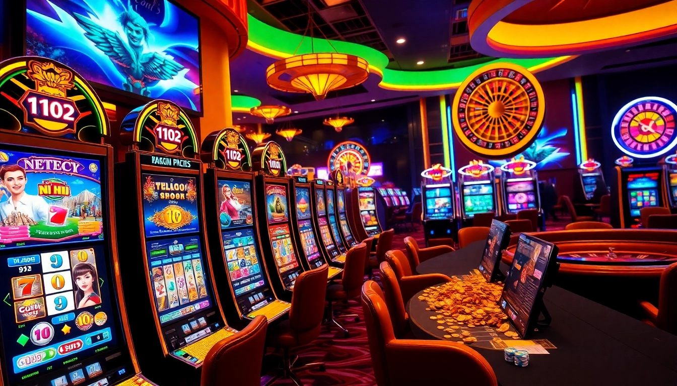 Experience thrilling nổ hũ action with vibrant slot machines and jackpot excitement.