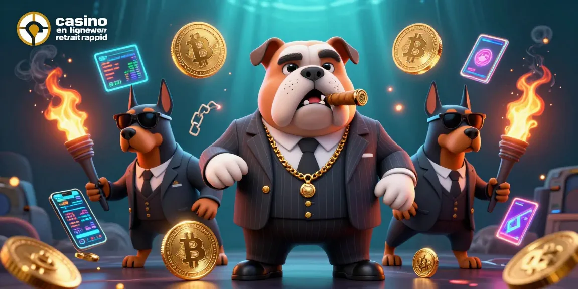 Gagnez rapidement au casino en ligne retrait rapide avec ce visuel dynamique d'une scène animée, mettant en avant le divertissement et les crypto-monnaies.