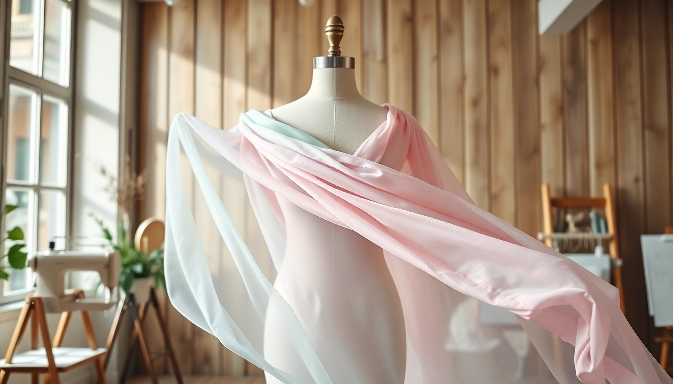 Chiffon stoffen en hun veelzijdigheid in modeontwerp, met focus op delicate texturen.