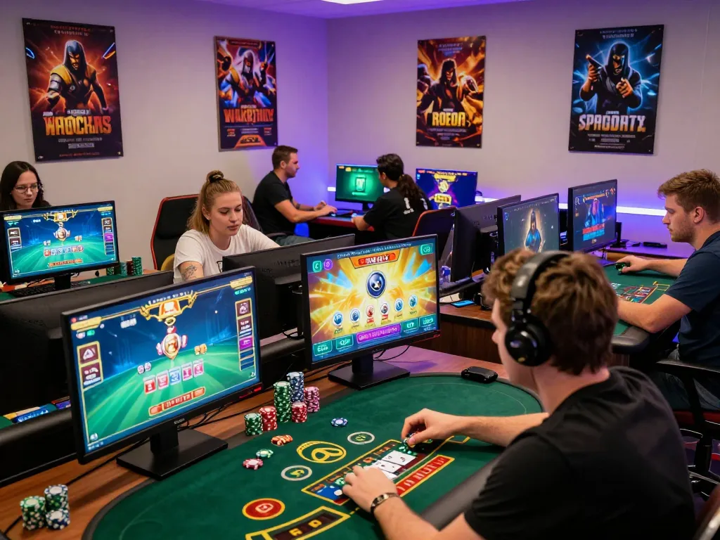 Engaged players in a vibrant baccarat game showcasing various online baccarat사이트 environments and live dealer interactions.