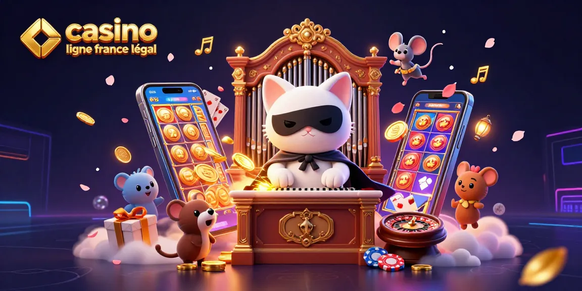 Jouer à des jeux en ligne avec les meilleurs casinos en ligne France légal grâce à une illustration festive captivante.