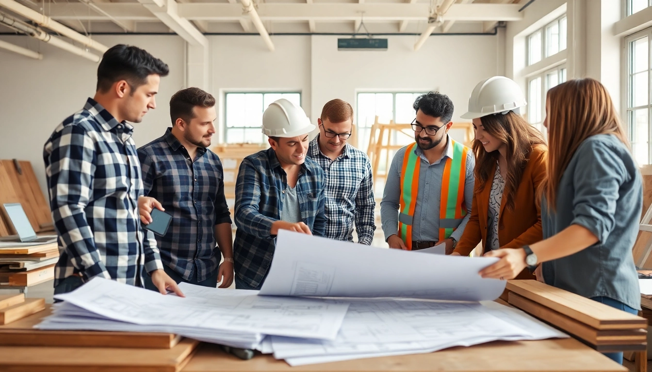 Team collaboration in a construction member organization, enhancing design and innovation.