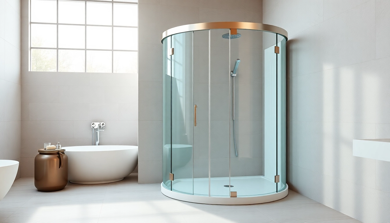 Admire the design of a cabine de douche italienne with modern features in a serene bathroom.