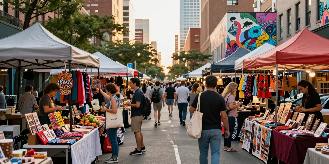Vibrant urban shopping scene at https://forumup.org/shop/search.php?ca_id=&addr1=&addr2=&addr3=&schKeyword with bustling market and colorful stalls.