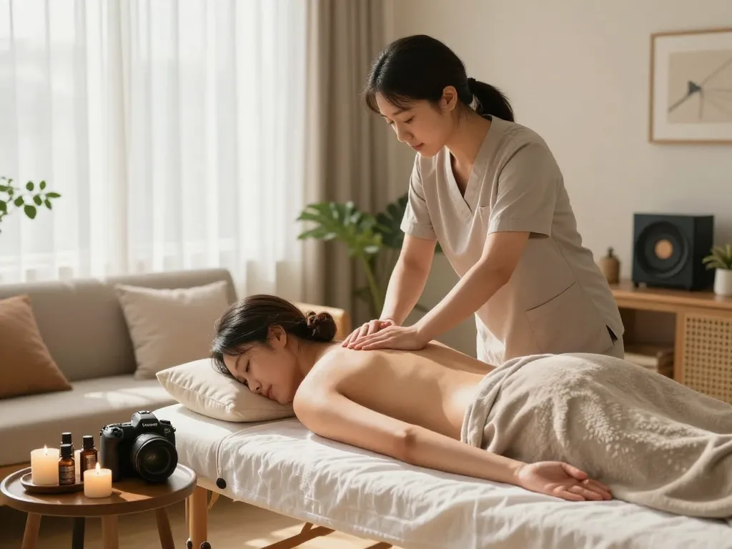 아늑한 집 환경에서 전문 치료사와 함께하는 편안한 출장안마 경험 제공.