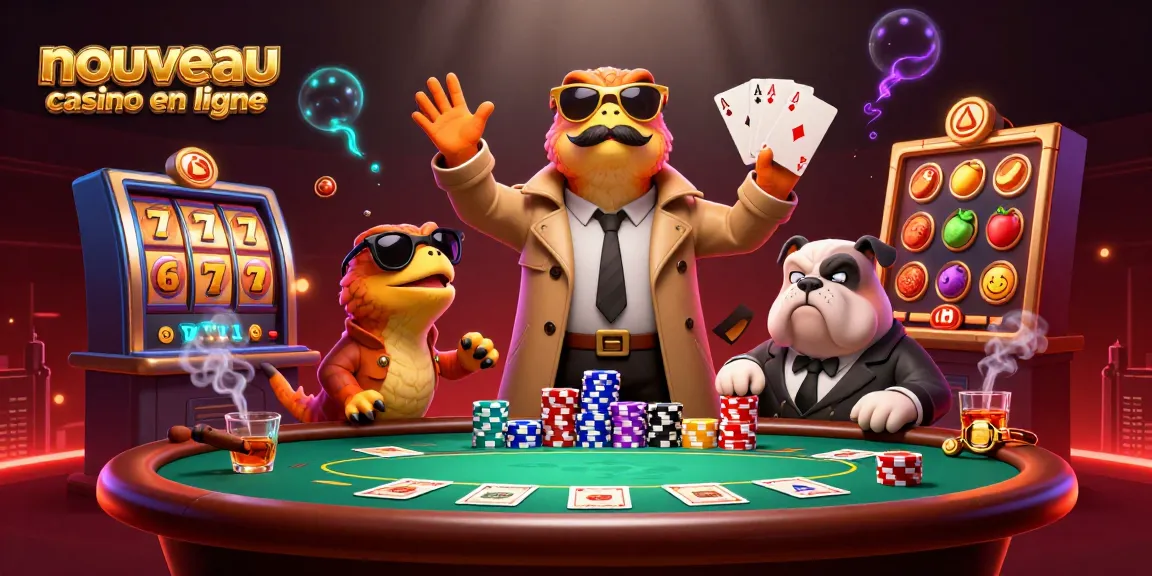 Découvrez un nouveau casino en ligne avec des raptors amusants dans une scène de jeu dynamique.