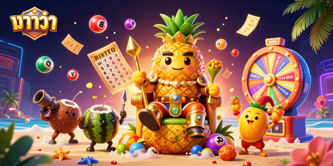 Experience exciting บาคาร่า action with vibrant characters and dynamic casino elements in a colorful 3D scene.