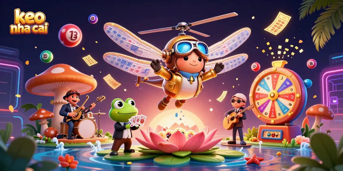 Engage with keo nha cai at a lively lily pad casino with fun gaming elements.