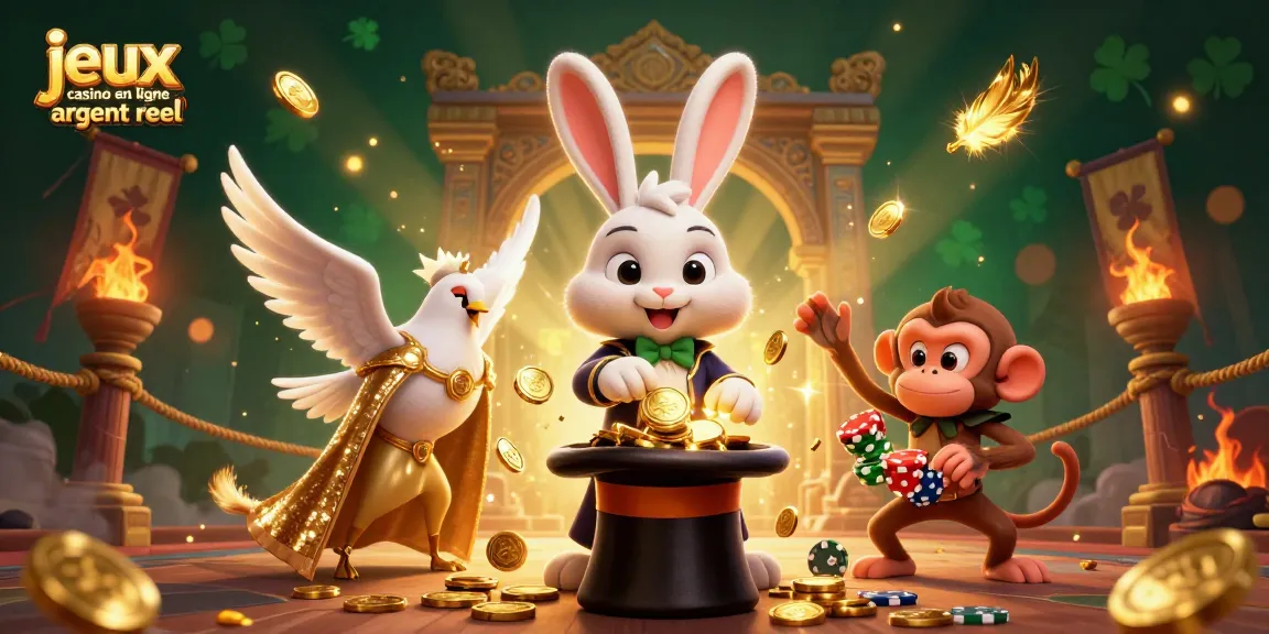 Vivez les jeux casino en ligne argent réel avec un magicien, une colombe et un singe espiègle.