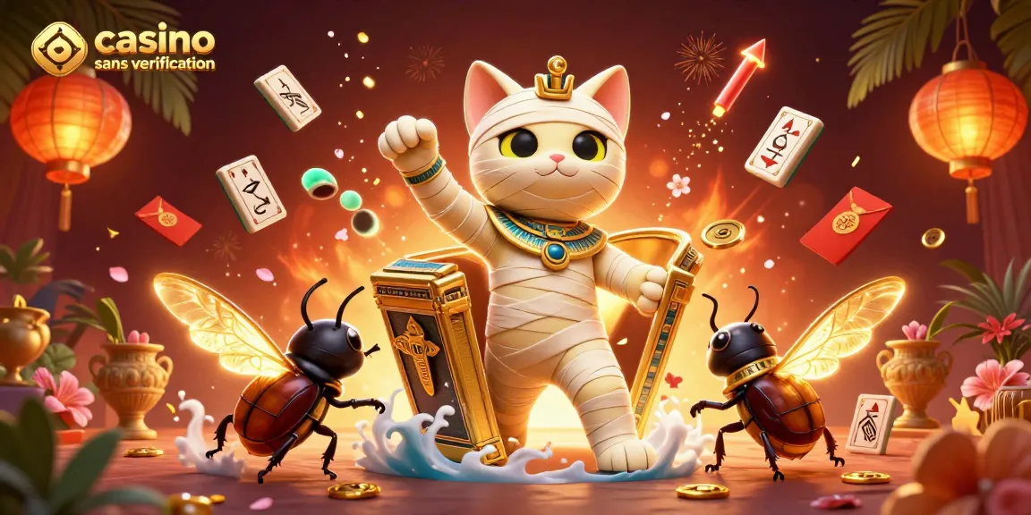 Profitez d'un casino sans vérification avec des éléments riches de jeux dans une scène dynamique.