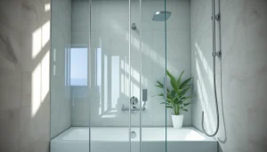 Erkunden Sie die elegante sonni Duschkabine mit Glasdesign und modernen Armaturen.