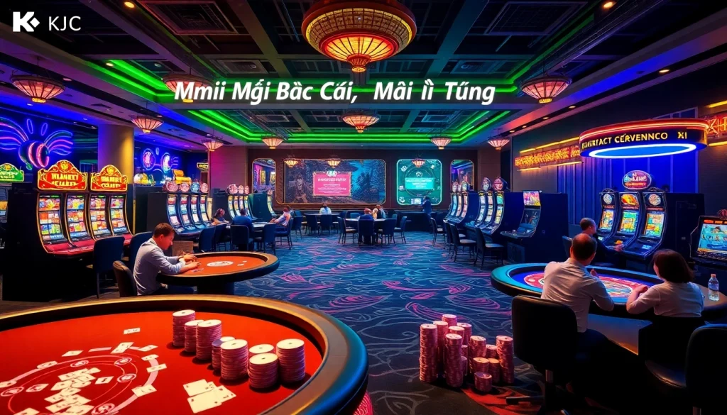 KJC AC 3 immersive casino experience with thrilling tables, dice, and slot machines.