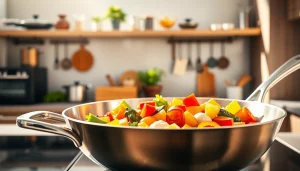 Experience perfect cooking with high-quality WMF cookware NZ showcased in a stylish kitchen setting.