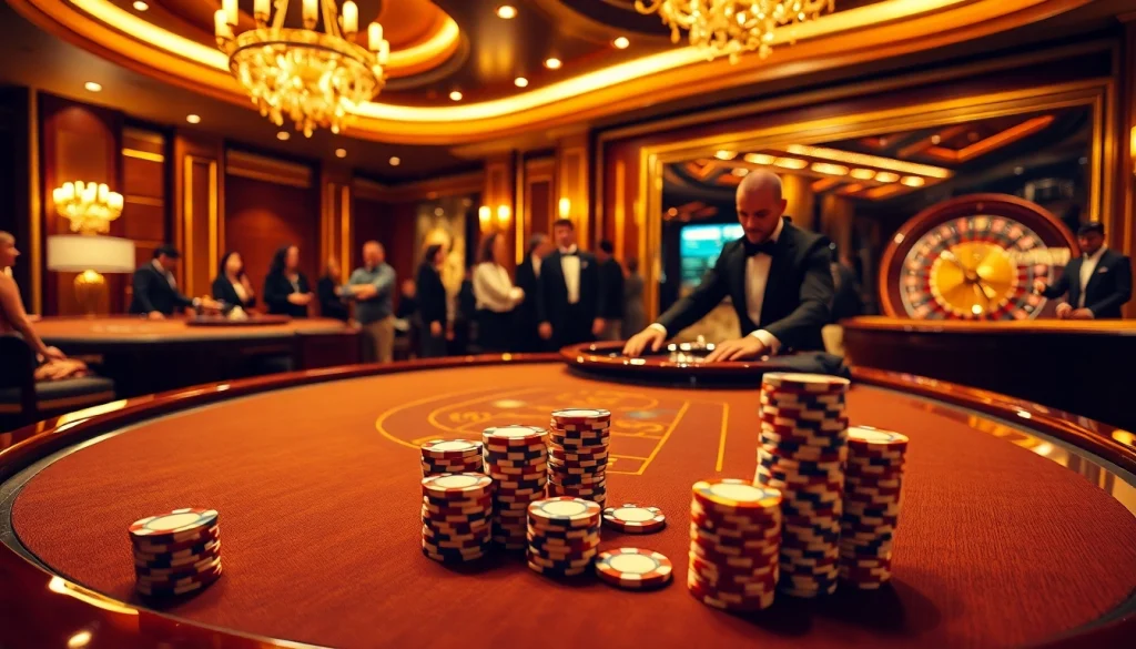 Experience the thrill of gambling with a luxurious blackjack table scene, invoking "Nếu như vậy bám vào đây" excitement.