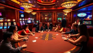 Experience the thrill of playing poker at ww88's luxurious casino with vibrant tables and exciting gameplay.