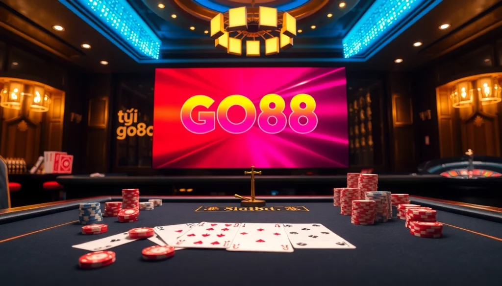 Experience the thrill of downloading and playing tải go88 on an elegant online casino interface.