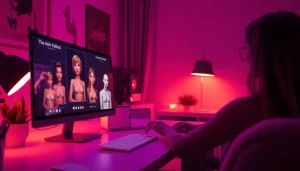 Engaging interface showcasing NSFW AI character interactions, highlighting innovation and creativity.