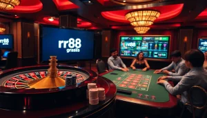 Players enjoying the thrill of casino games with rr88 gratis promotions enhancing their experience.