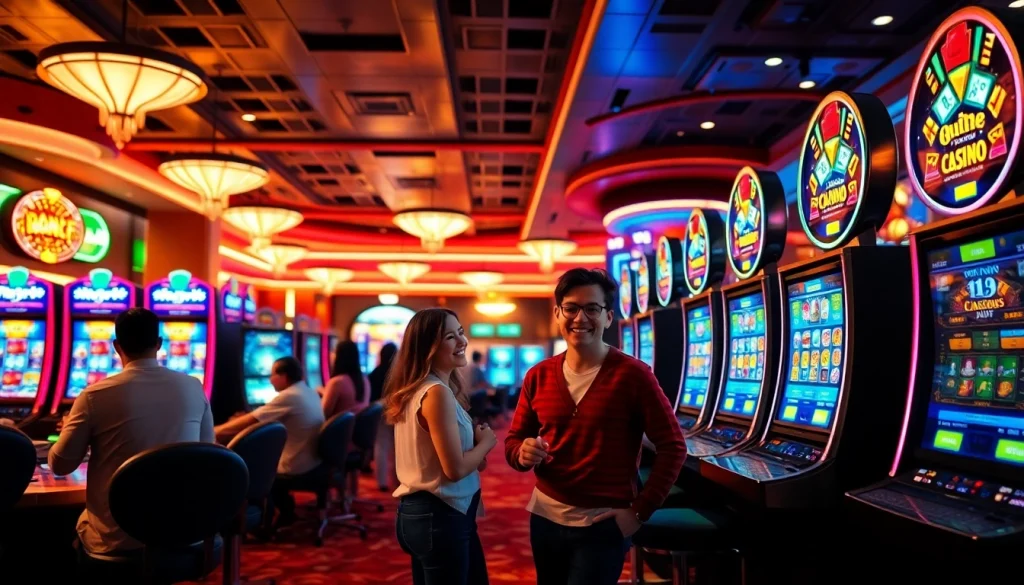 娛樂城推薦中，玩家愉快地享受賭場遊戲的快樂時刻