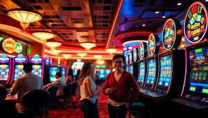 娛樂城推薦中，玩家愉快地享受賭場遊戲的快樂時刻