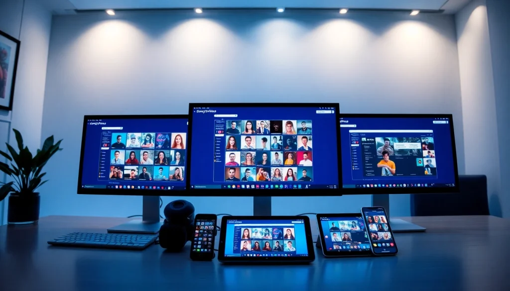 Visual representation of top OnlyFans discovery platforms in a modern digital workspace.