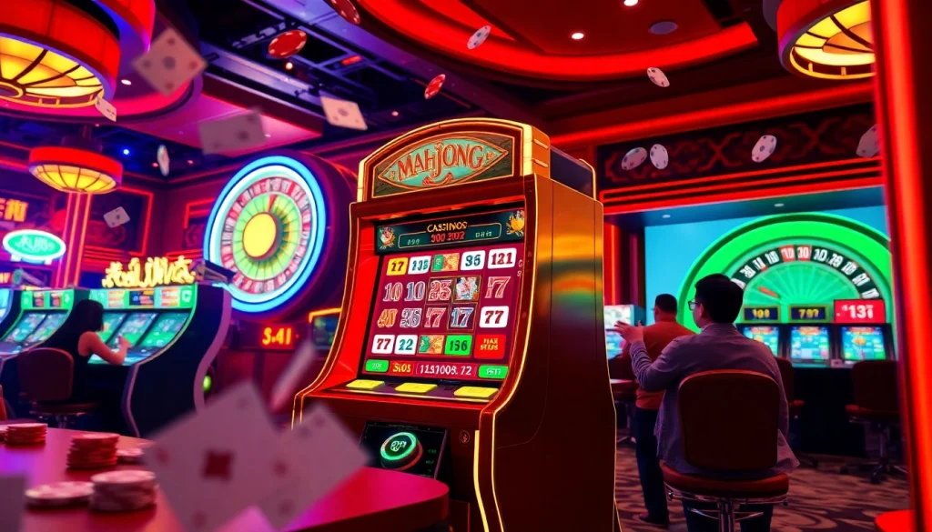 Experience the thrill of the slot demo mahjong as players spin for big wins in a dynamic casino environment.