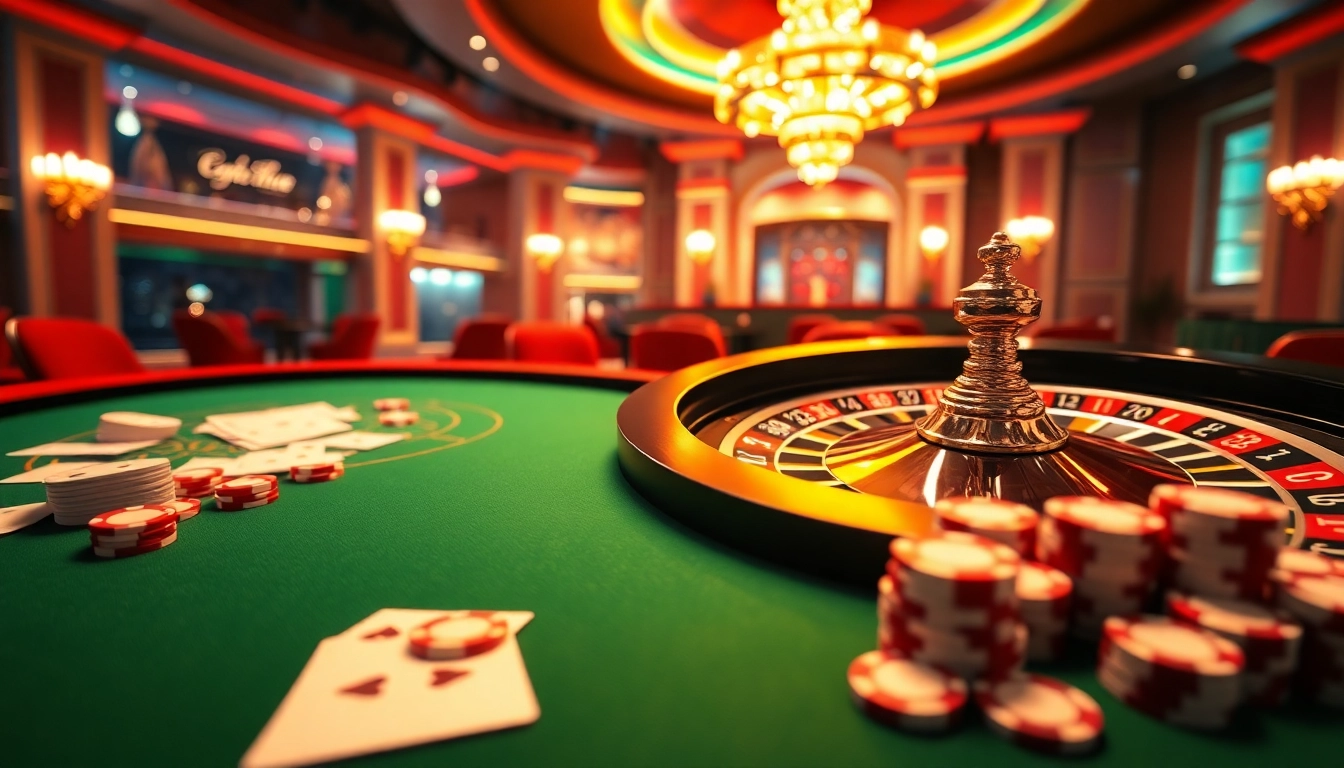 Découvrez l'excitation du casino en ligne Français avec un jeu de roulette palpitant et une table de poker vibrante.