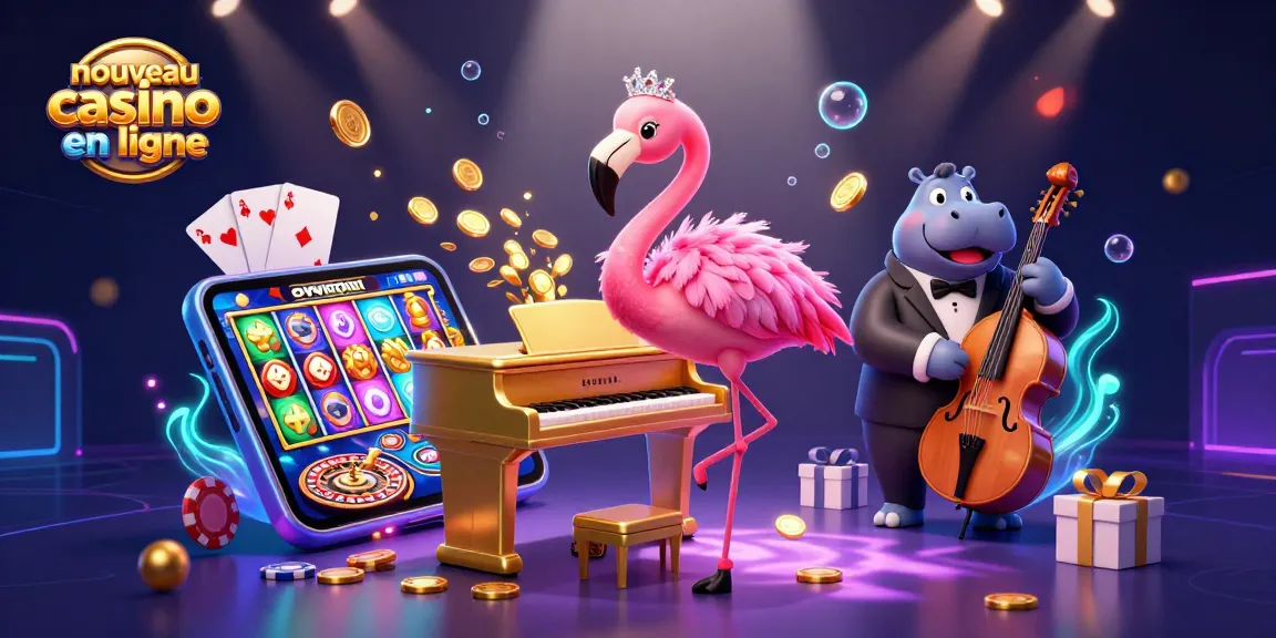 Incarnant le meilleur du nouveau casino en ligne, cette illustration dynamique capte l'essence d'une soirée festive au casino.