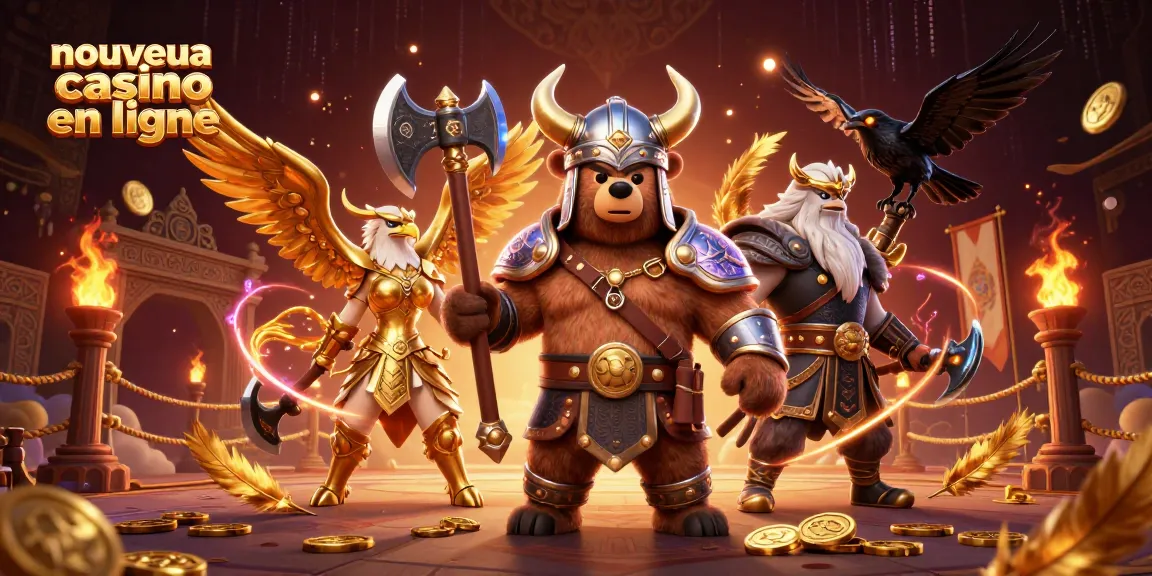 Jouez dans les nouveaux casinos en ligne avec des personnages vikings et des effets époustouflants.