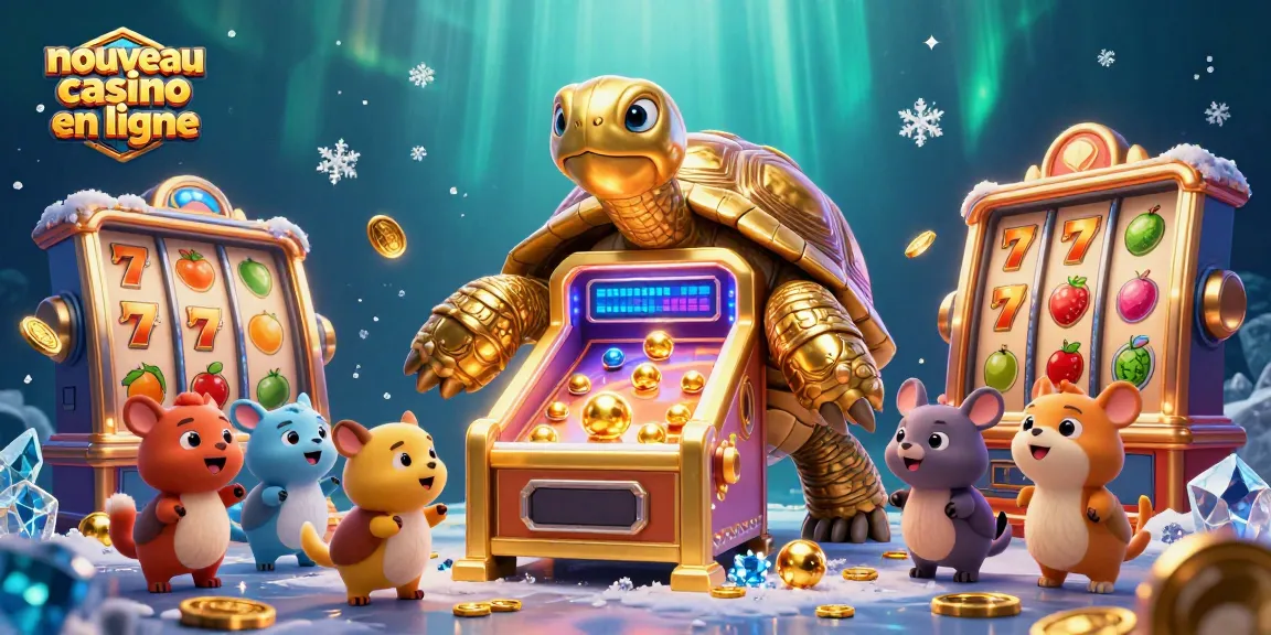 Découvrez les jeux captivants dans le nouveau casino en ligne avec une tortue en or et des machines à sous.