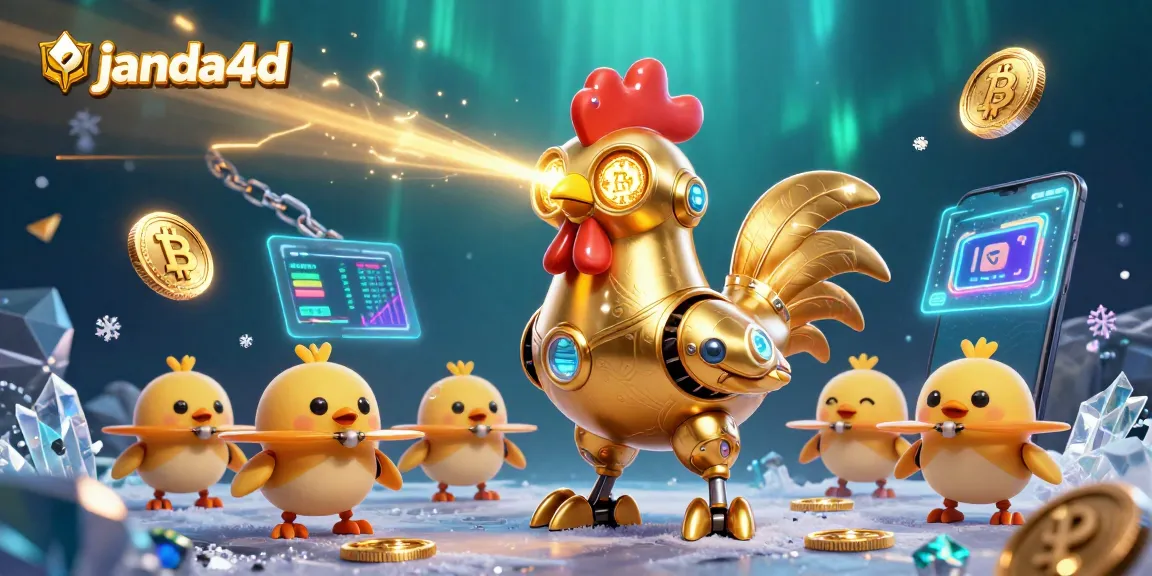 Menangkan hadiah menarik di janda4d dengan robot ayam emas dan drone bebek imut.